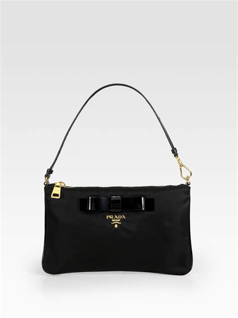 prada tessuto nylon convertible pouchette|farfetch prada bag.